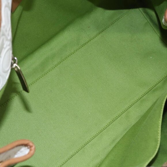 Salvatore Ferragamo Gancini Hand Bag Leather Ivory Gold Auth 147963 - Picture 11 of 16